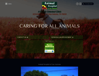 animalhospitalsanantonio.com screenshot