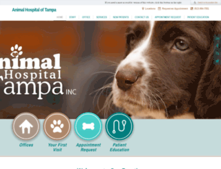 animalhospitaltampa.com screenshot