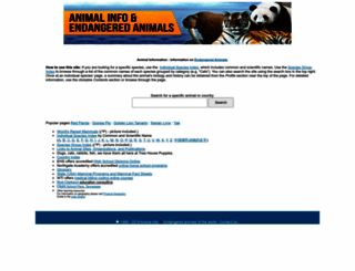 animalinfo.org screenshot