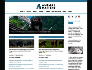 animalmatters.org screenshot