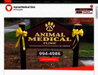 animalmedicalclinicforsyth.net screenshot