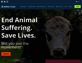 animalplace.org screenshot