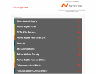 animalrights.net screenshot
