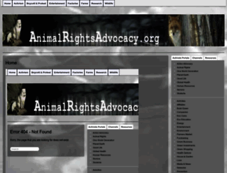 animalrightsadvocacy.org screenshot