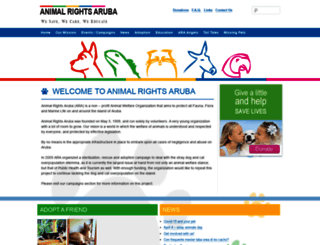 animalrightsaruba.org screenshot