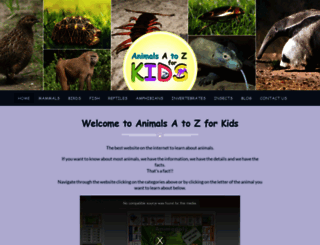 animalsatozforkids.com screenshot