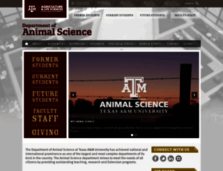animalscience.tamu.edu screenshot