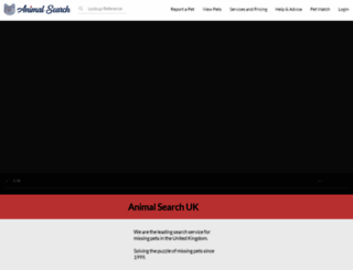 animalsearchuk.co.uk screenshot
