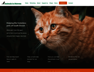 animalsindistress.uk.com screenshot