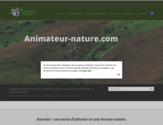 animateur-nature.com screenshot