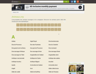 animaux.org screenshot