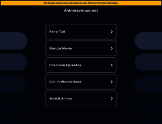 animeavenue.net screenshot