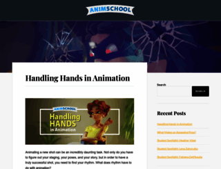 animschoolblog.com screenshot