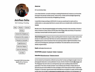 anirbansaha.com screenshot