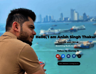 anishsinghthakur.com screenshot
