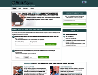 anispay.com screenshot