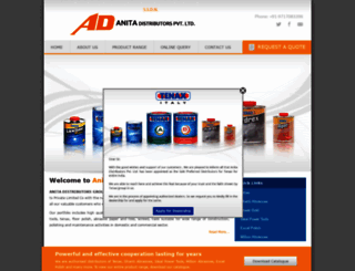 anitadistributors.com screenshot