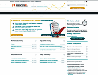 ankieter.pl screenshot