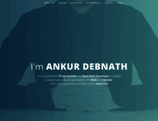 ankurdebnath.in screenshot