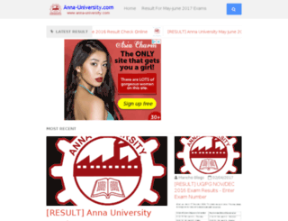 anna-university.com screenshot
