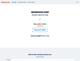 annacoco.com screenshot