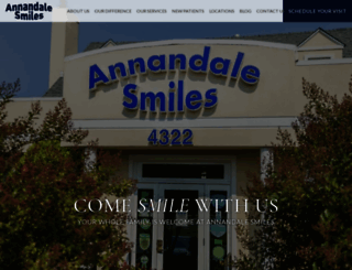 annandalesmiles.com screenshot