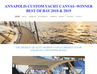 annapolis-custom-yacht-canvas.com screenshot