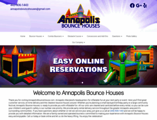 annapolisbouncehouses.com screenshot