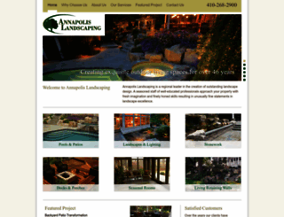 annapolislandscaping.com screenshot