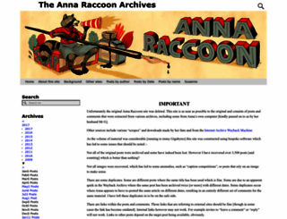 annaraccoon.com screenshot