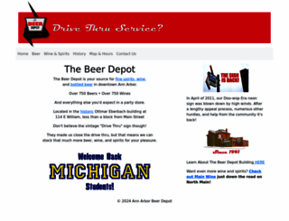 annarborbeerdepot.com screenshot