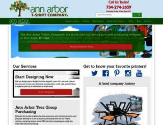 annarbortshirtcompany.com screenshot