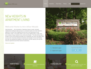 annarborwoodsapartments.com screenshot