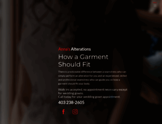 annasalterations.ca screenshot