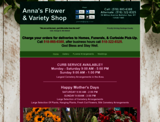 annasflowersny.com screenshot