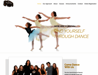 anncarrollschoolofdance.com screenshot