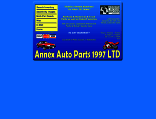 annexautoparts.com screenshot