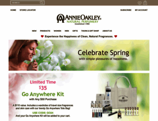 annieoakley.com screenshot