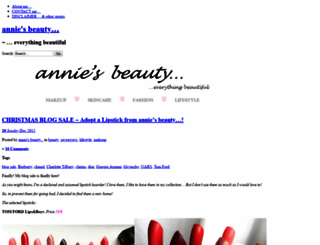 anniesbeautyblog.com screenshot