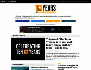 anniversary.texastribune.org screenshot