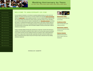 anniversary.us.com screenshot