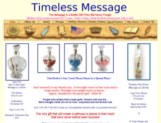 anniversarygifts.timelessmessage.com screenshot