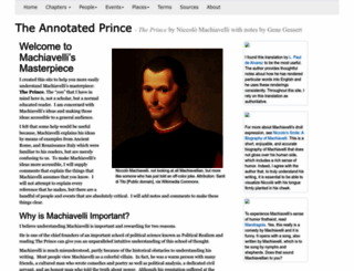 annotatedprince.com screenshot