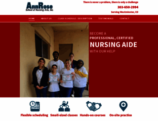 annroseschoolofnursingarts.com screenshot