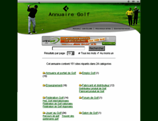 annuaire-golf.com screenshot
