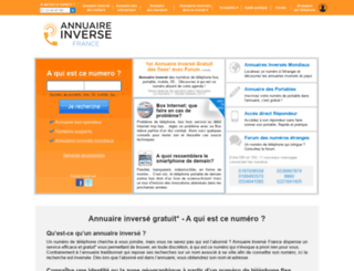 annuaire-inverse-france.com screenshot