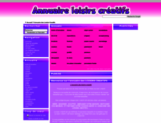 annuaire-loisirs-creatifs.com screenshot