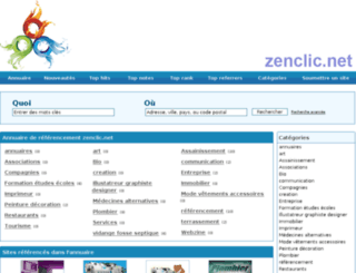 annuaire.zenclic.net screenshot