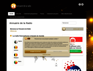 annuairedelaradio.com screenshot