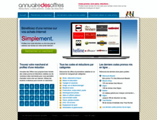 annuairedesoffres.com screenshot